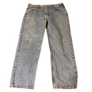 Carhartt Relaxed Fit Straight Leg Jeans Mens 42x32 Light Wash Blue B460 LVB